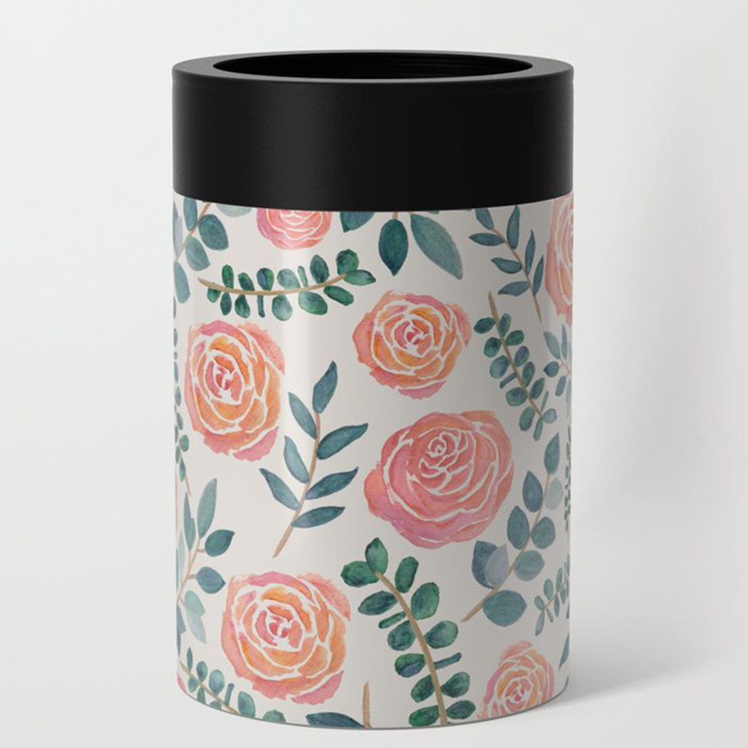 Watercolor Floral Can Cooler/Koozie